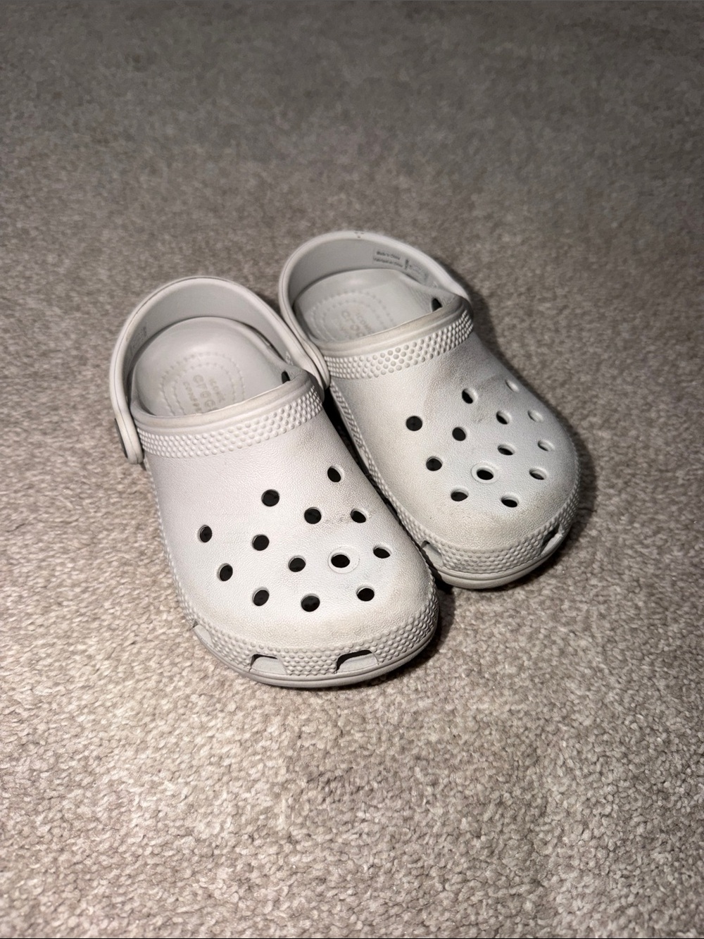 Crocs Toddler Gray Clog Sandals